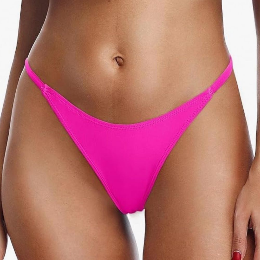 Pink Thong Bikini Bottom
